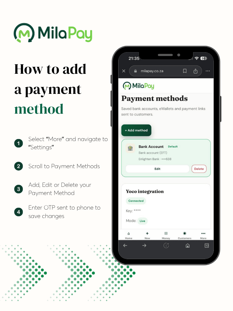 How to add a payment method